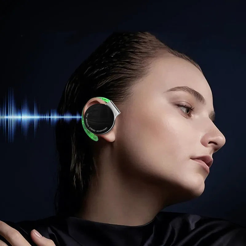 Black and white wireless Bluetooth sports earphones with ear plug design shown on a plain background.