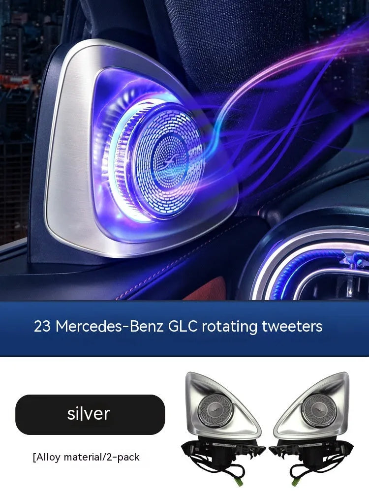 Pair of Burmester-style rotating tweeter speakers for Mercedes-Benz GLC X254