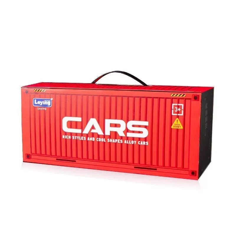 Children's alloy warrior toy car set with metal cars, 37x14.5x14.5cm, plastic construction, ages 7-14