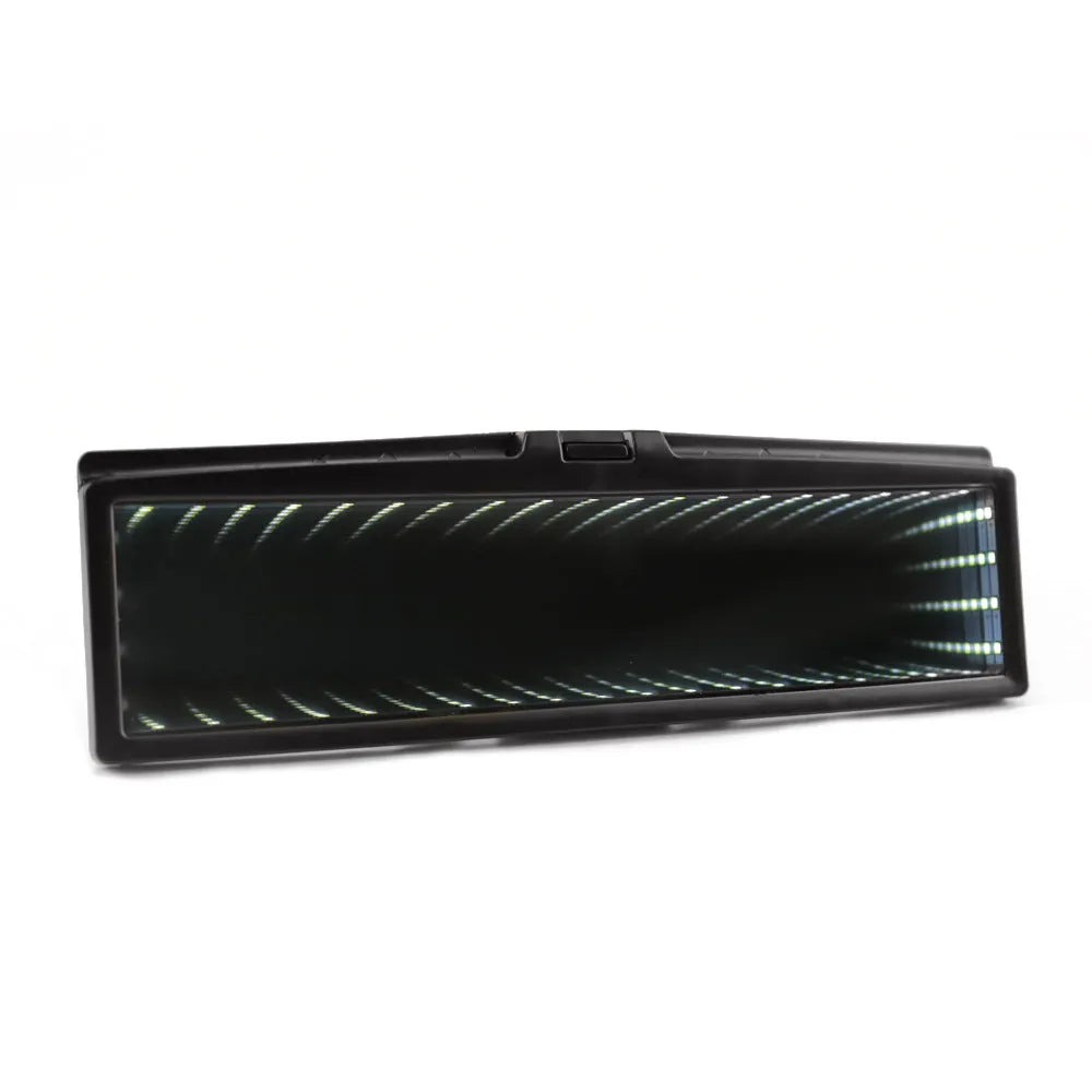 280mm plastic flat rearview mirror with anti-glare coating and 3D lighting for cars