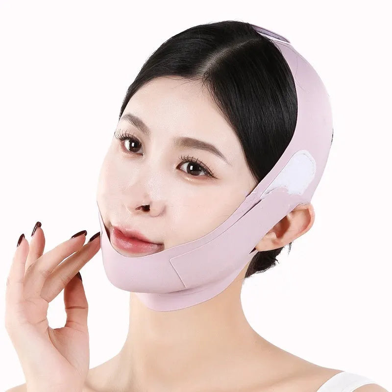 Small V face shaping mask in purple 9.0 graphene fabric for lifting and tightening support