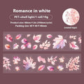 Deciduous Poetry Series decorative sticker roll showing six leaf patterns including ginkgo and maple designs