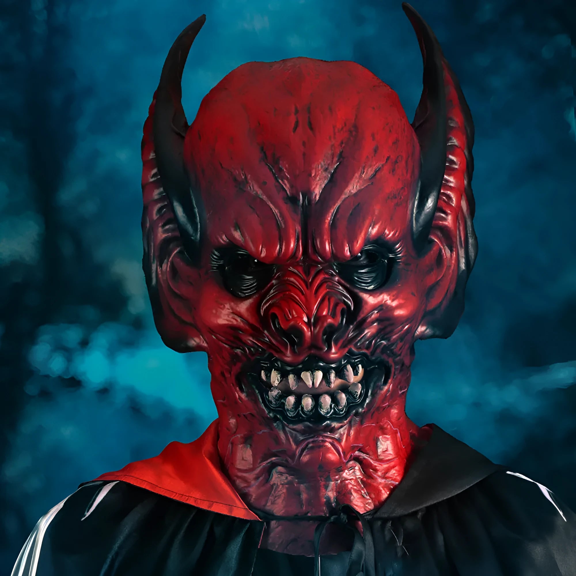 Red bat hood mask for Halloween and party costumes made from lightweight RP foam