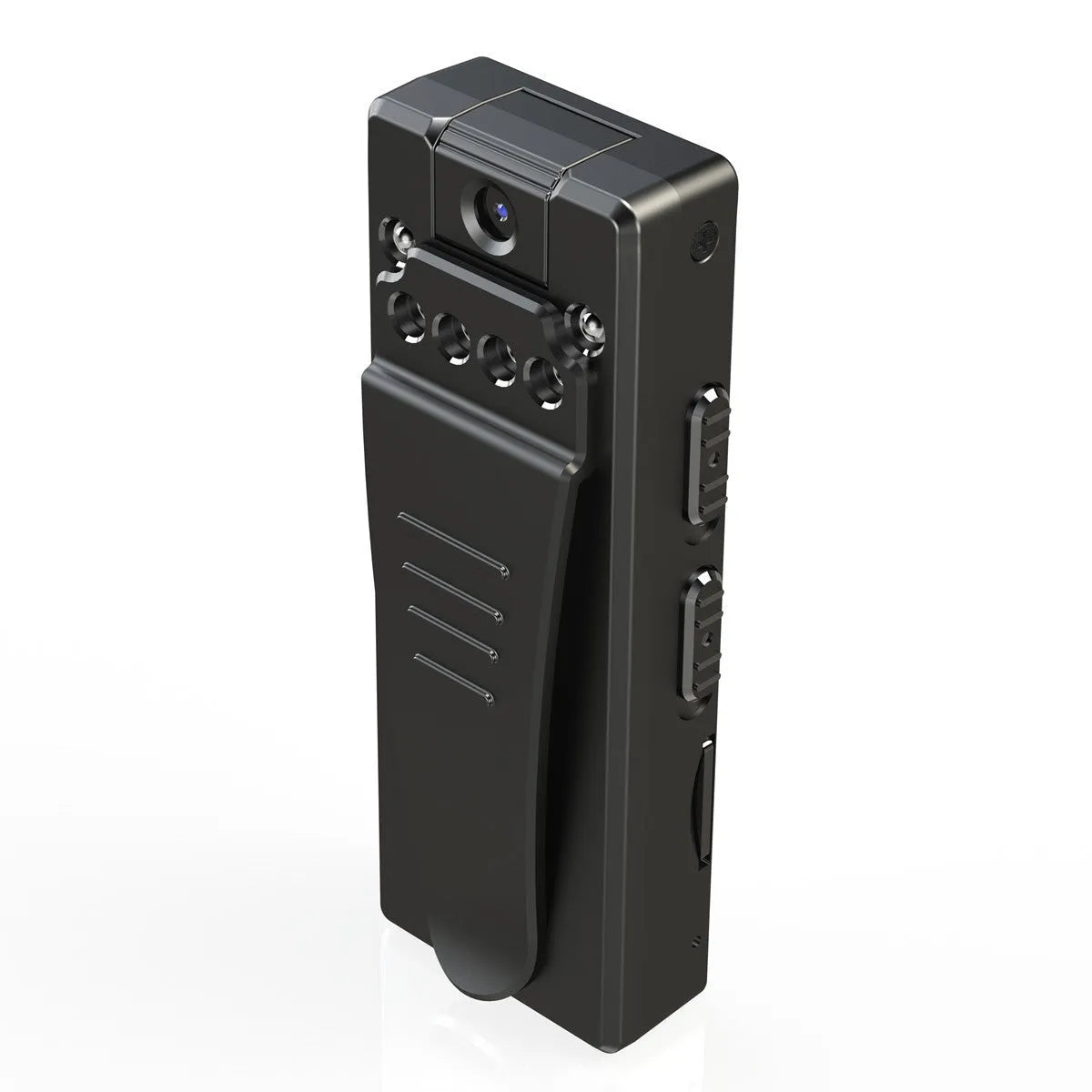 Black 1080p HD home security camera with night vision and motion detection