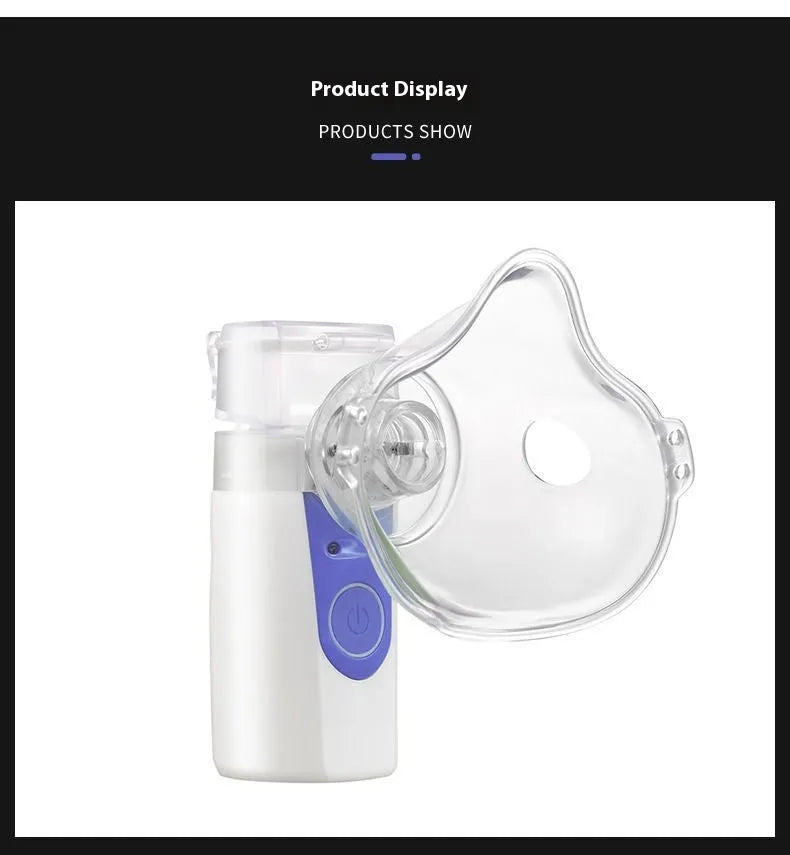 Columnar shaped USB handheld nebuliser spray machine for household drug atomisation