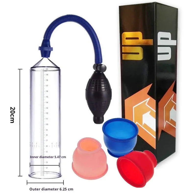 Male minimalist home exercise machine silicone cover accessory with plastic valve exerciser and parts