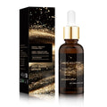 30ml facial moisturising liquid bottle with hyaluronic acid formulation measuring 9cm in height