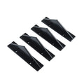 Black ABS plastic triangle rear spoiler for cars, measuring 15cm, with screws and adhesive.