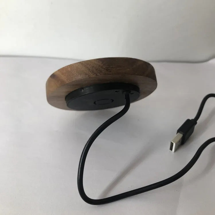 Round 60mm wireless phone charger for hidden installation in desks and tables