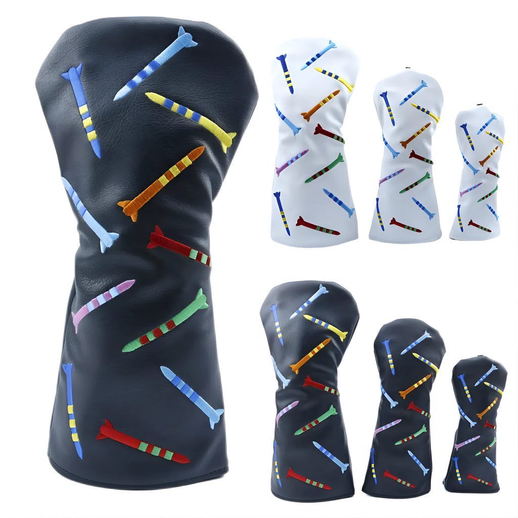Black or white PU golf club wooden pole set in large, medium or small size for fitness training