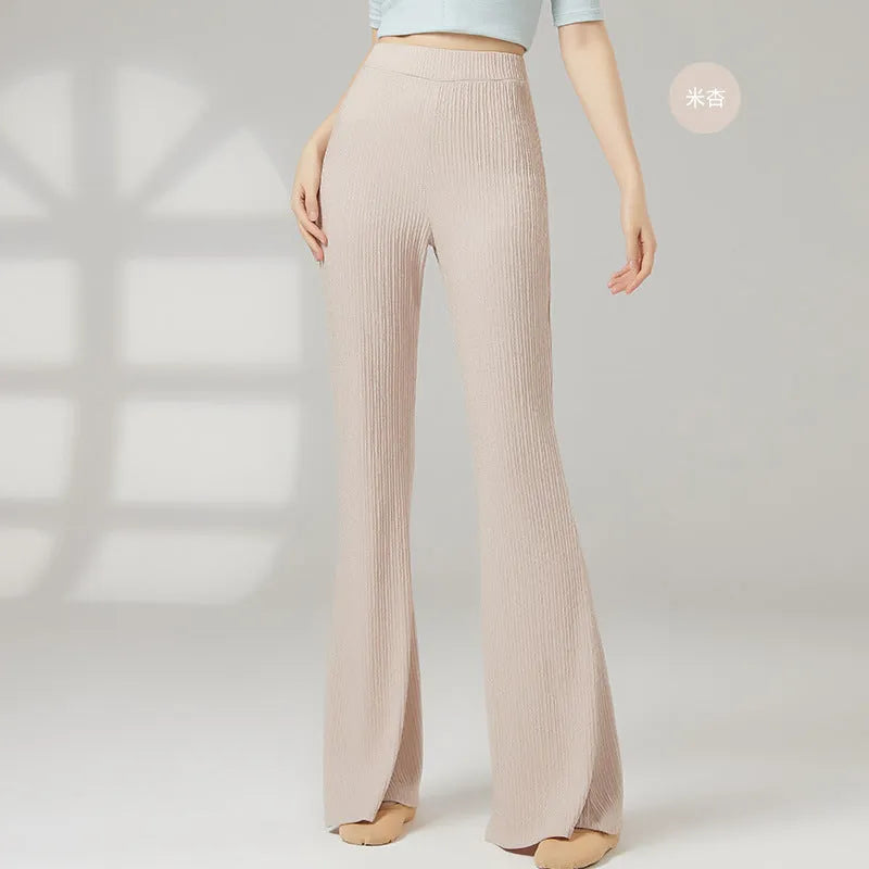Women's classical dance training pants in solid colours for sports dance practice