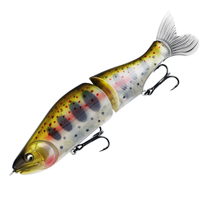 185mm plastic swimming fishing lure for bass fishing with realistic tail design