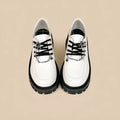 Women's Duke Asterism colour loafers with a metallic cross shoulder strap and round toe.