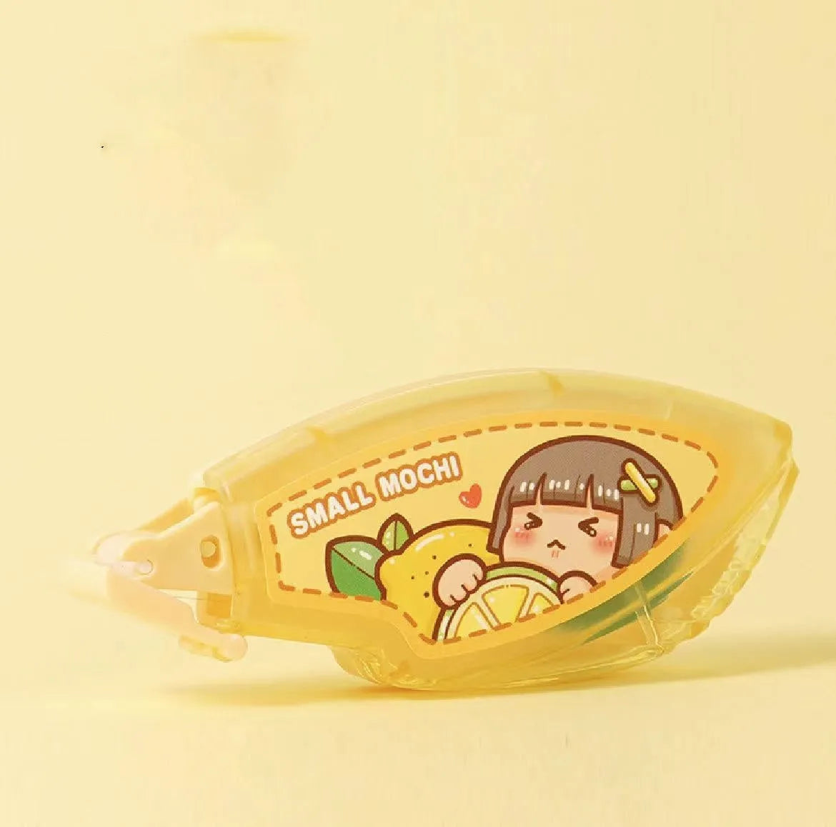 Dotting glue in peach juice colour with cute styling and card packaging