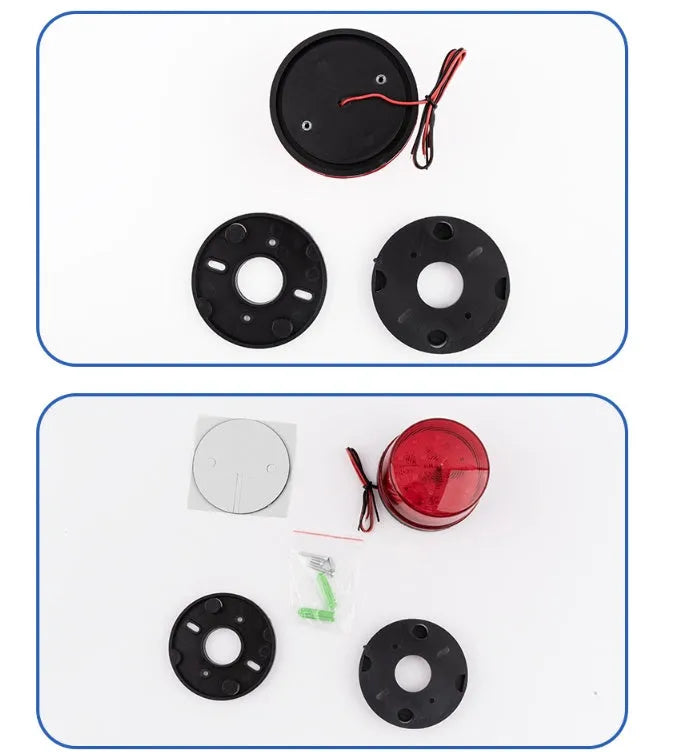24v flashing alarm light with 73mm diameter, available in red, yellow, blue, green colours for enterprise fire protection