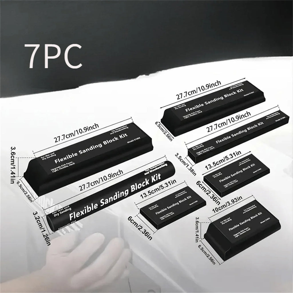 7 black EVA frosted metal blocks for engraving and marking applications