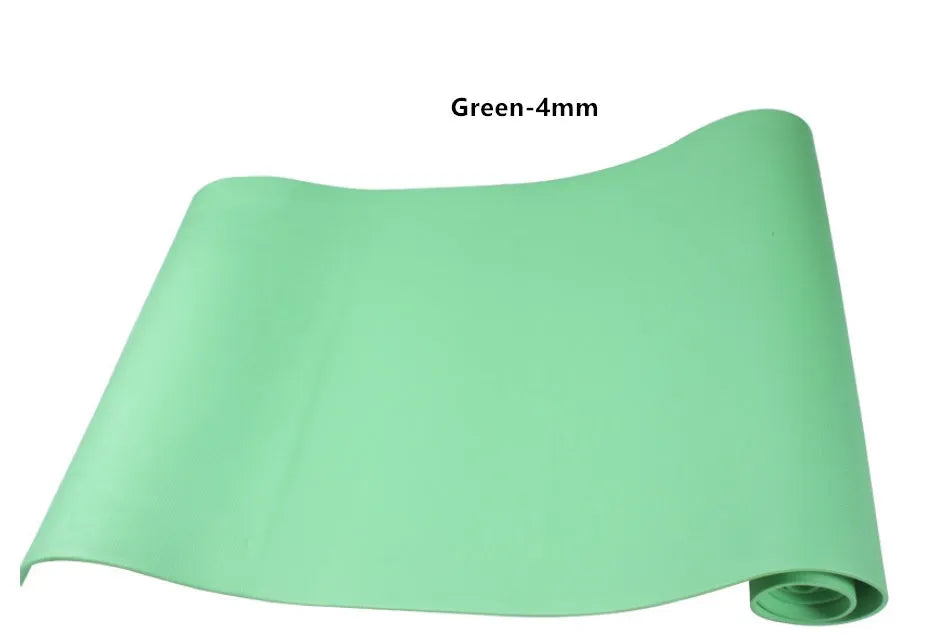EVA yoga mat in choice of colours with 4mm or 6mm thickness options for fitness exercises