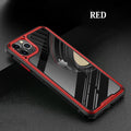 Transparent silicone phone case for iPhone 11 showing six colour options