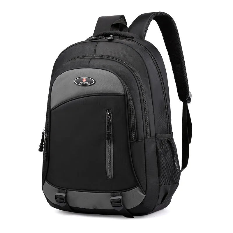 High school student backpack in nylon with air cushion straps and waterproof function