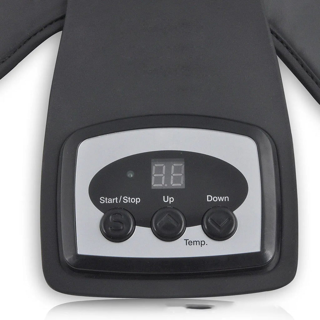 Portable infrared knee and shoulder massager with adjustable temperature control and therapy pads
