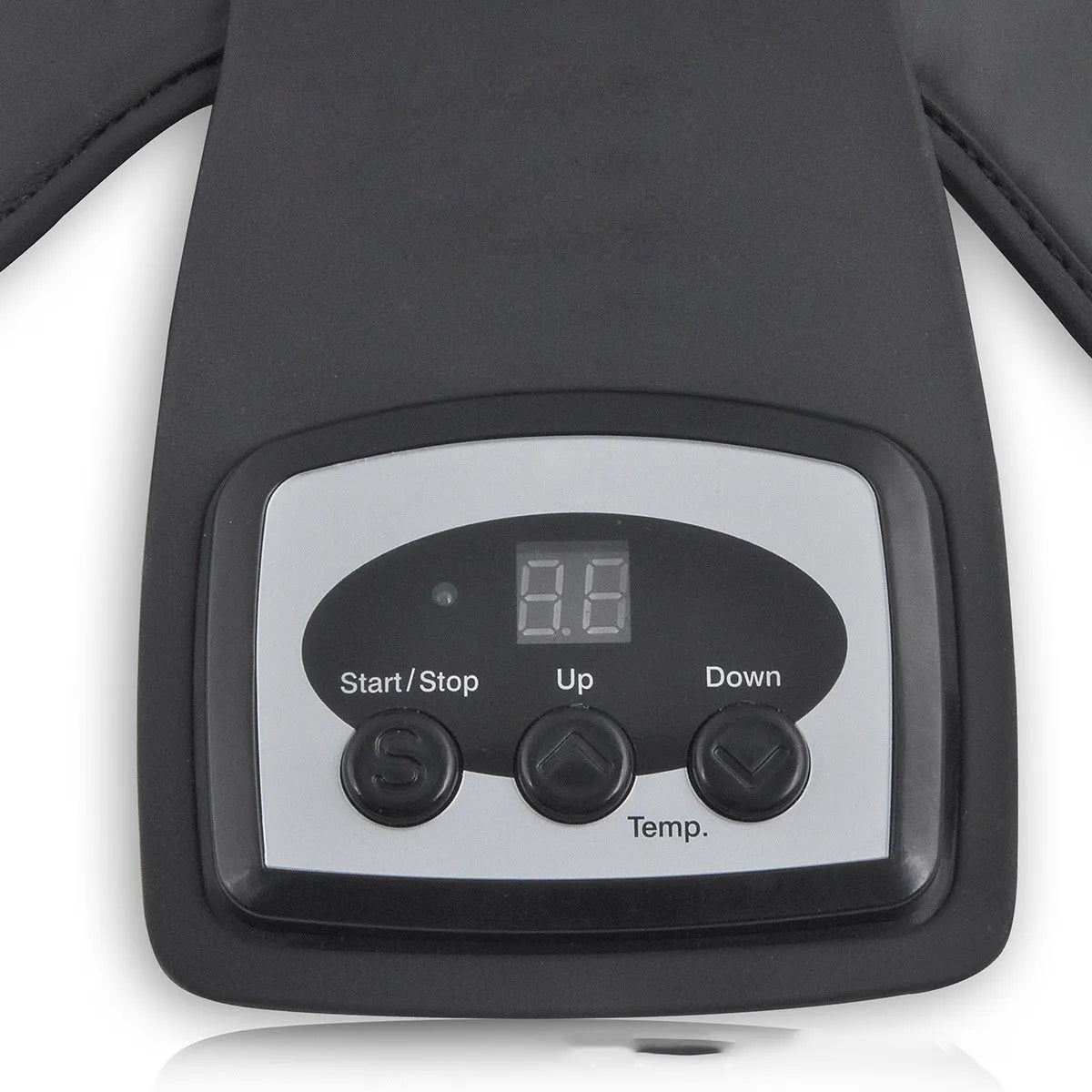 Portable infrared knee and shoulder massager with adjustable temperature control and therapy pads