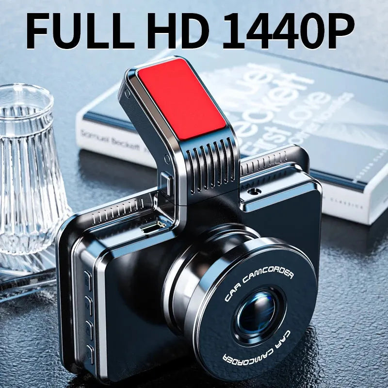 3-inch car DVR dash camera with dual lens system for front and rear recording