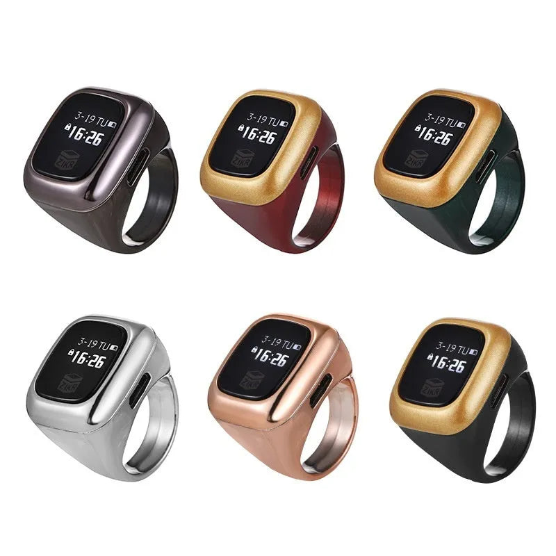 Al-Fatiha Zikr electronic dhikr counter in a choice of colours with digital display.