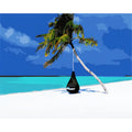 Unframed 40x50cm canvas with KZ918 style digital oil painting design for wall decoration.