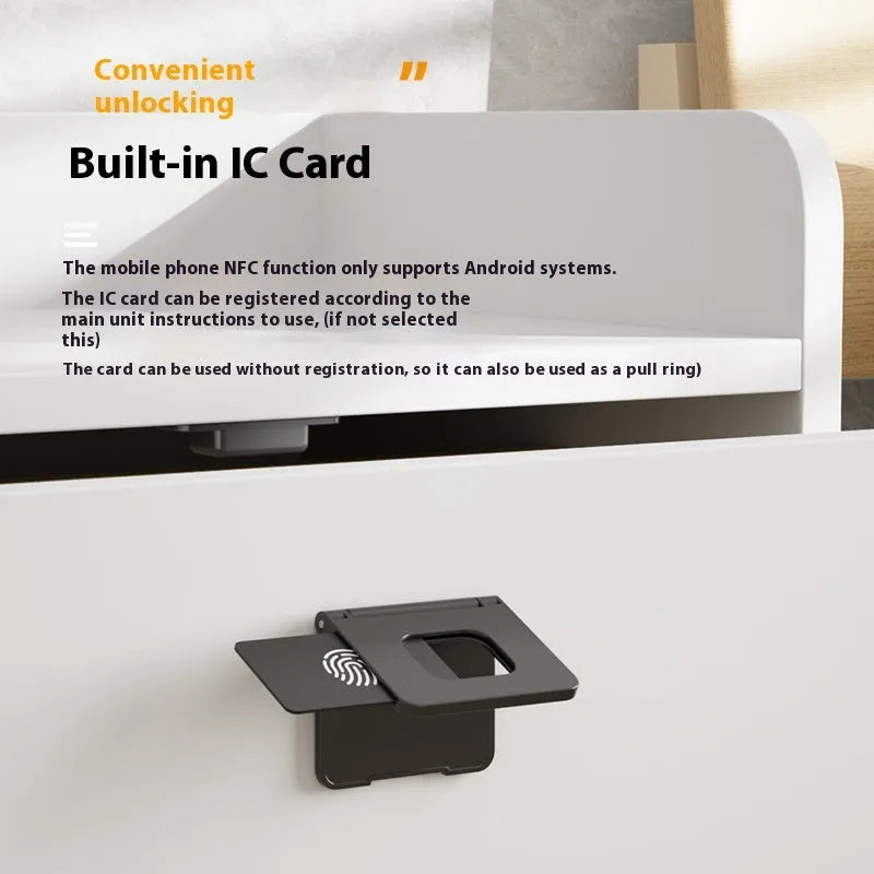 F079 punch free drawer lock with key and removable card electronics lock