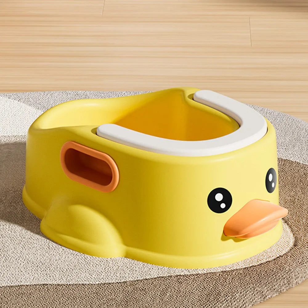 Duck-shaped PVC bathtub for washing dogs and cats in blue, pink or yellow colours