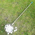Stainless steel golf ball picker in metallic colour