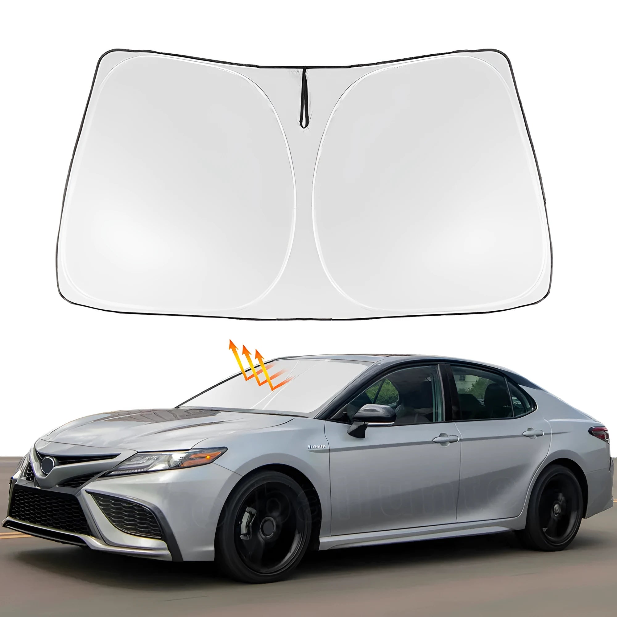 Silver tape car front windshield sunshade cover for Toyota Noah and Voxy 90 series vehicles