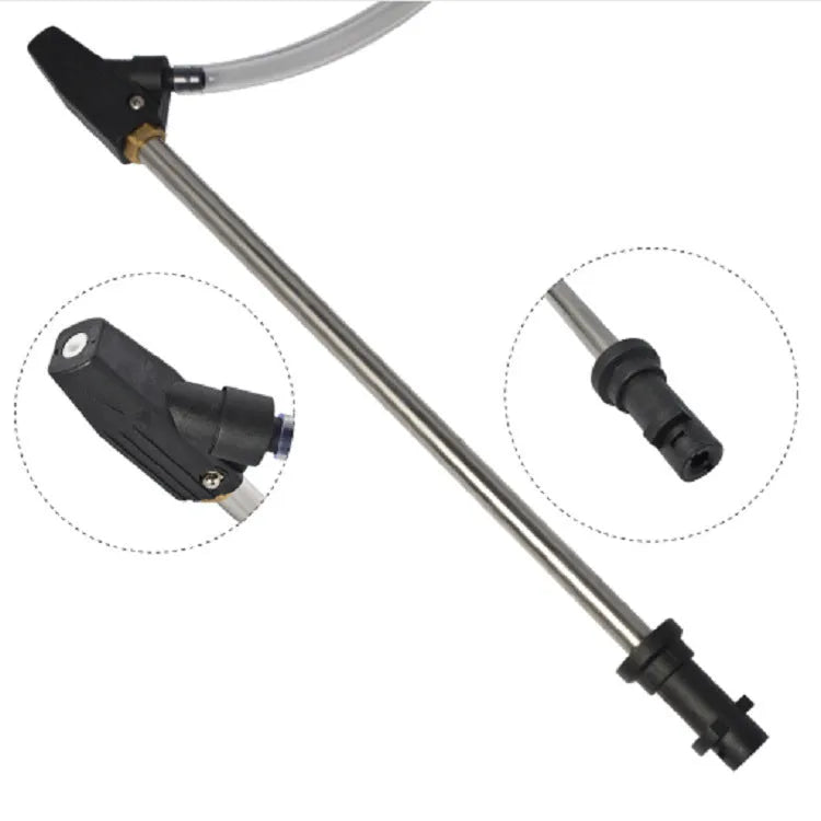 Ceramic derusting nozzle with stainless steel handle for Karcher K series sand blasting.