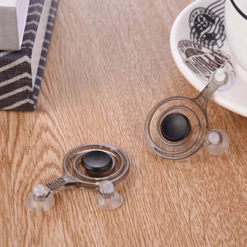 Pair of clear and black mini joysticks for mobile phone gaming touch screen control