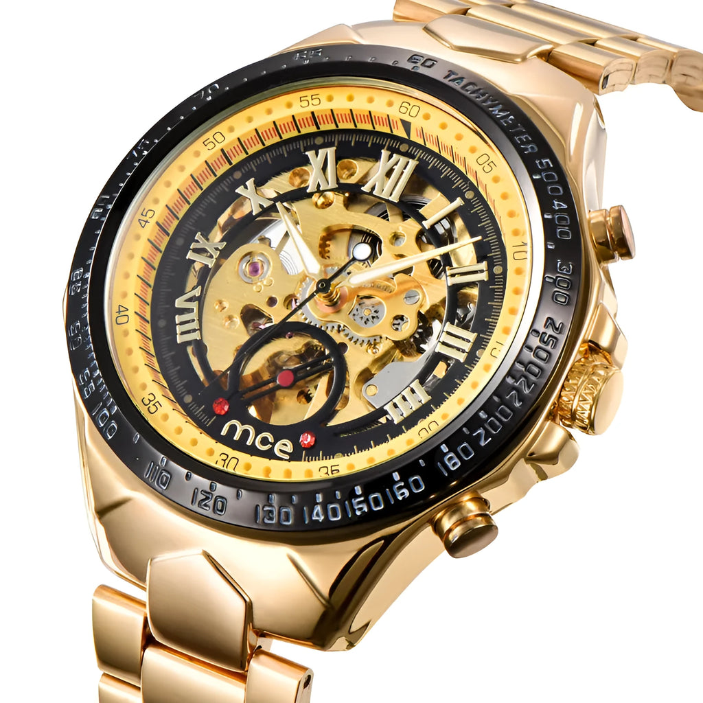 MCE men's explosion-proof automatic mechanical watch shown in one of four available colours