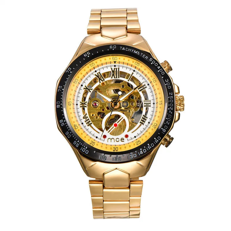 MCE men's explosion-proof automatic mechanical watch shown in one of four available colours