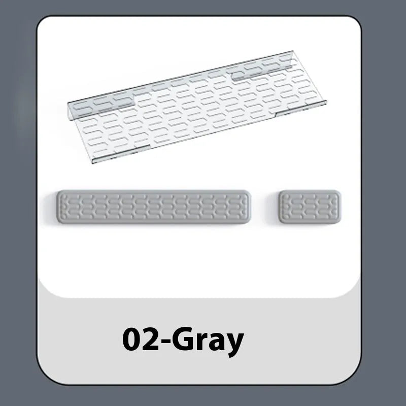 Double-sided keyboard and mouse pad with memory foam wrist support in various colours