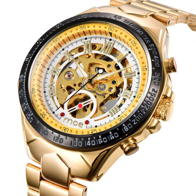 MCE men's explosion-proof automatic mechanical watch shown in one of four available colours