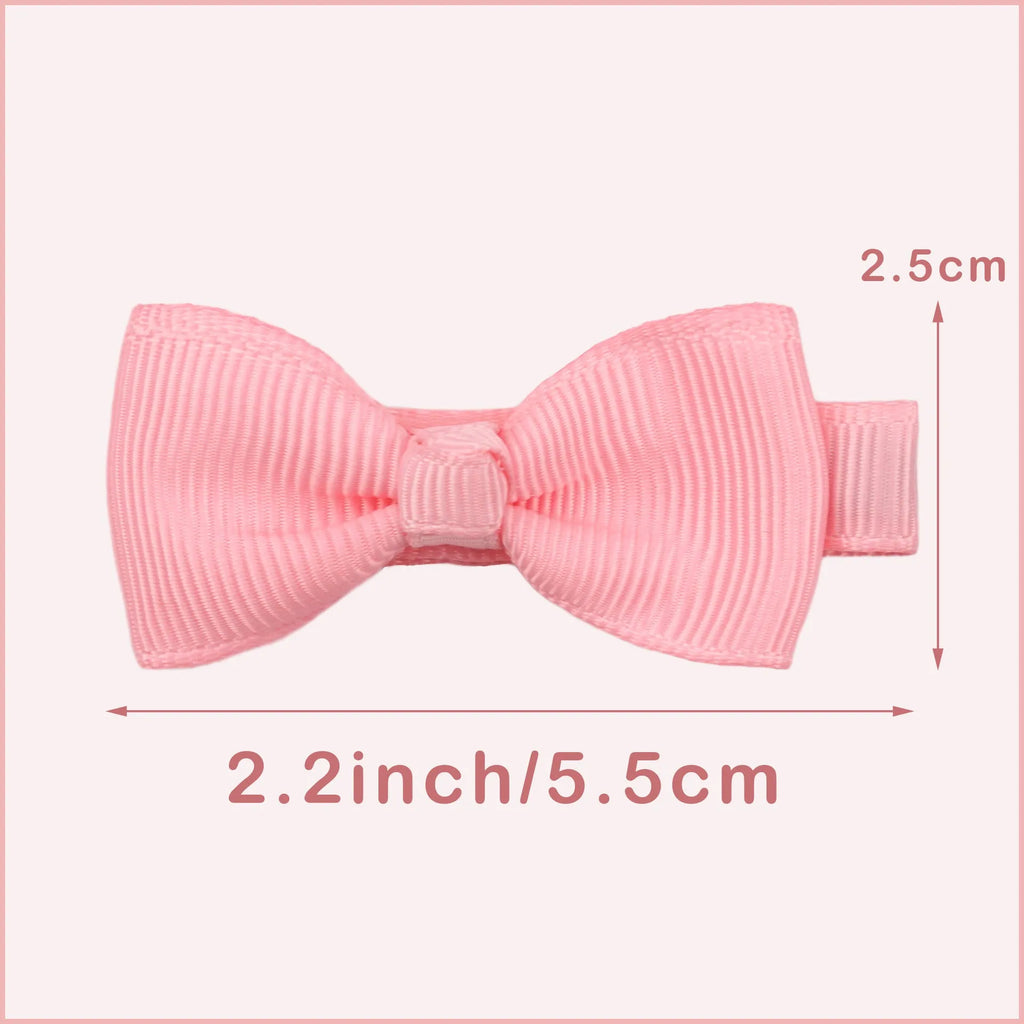 Pastel coloured fully lined hair clips for infants and toddlers including barrettes and bows