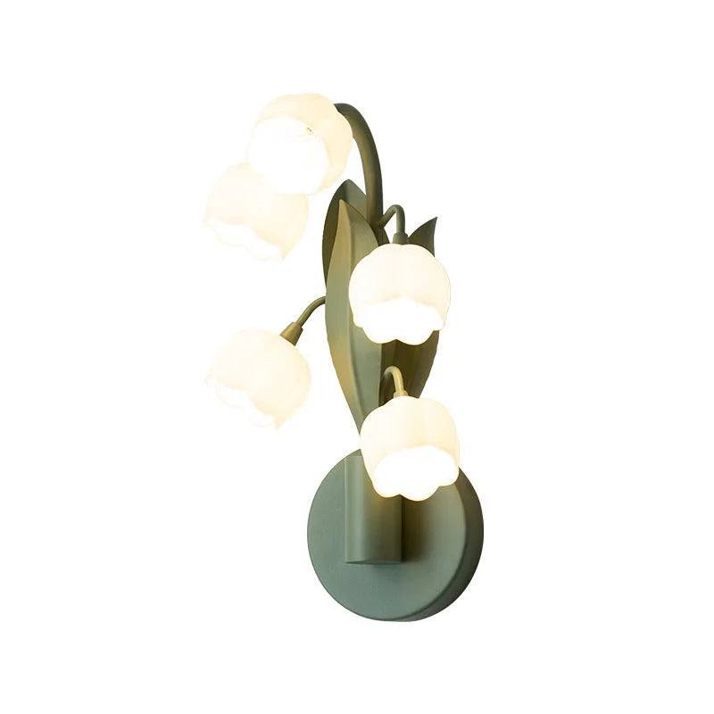 French pastoral style wall lamp with minimalist design and adjustable tricolour light
