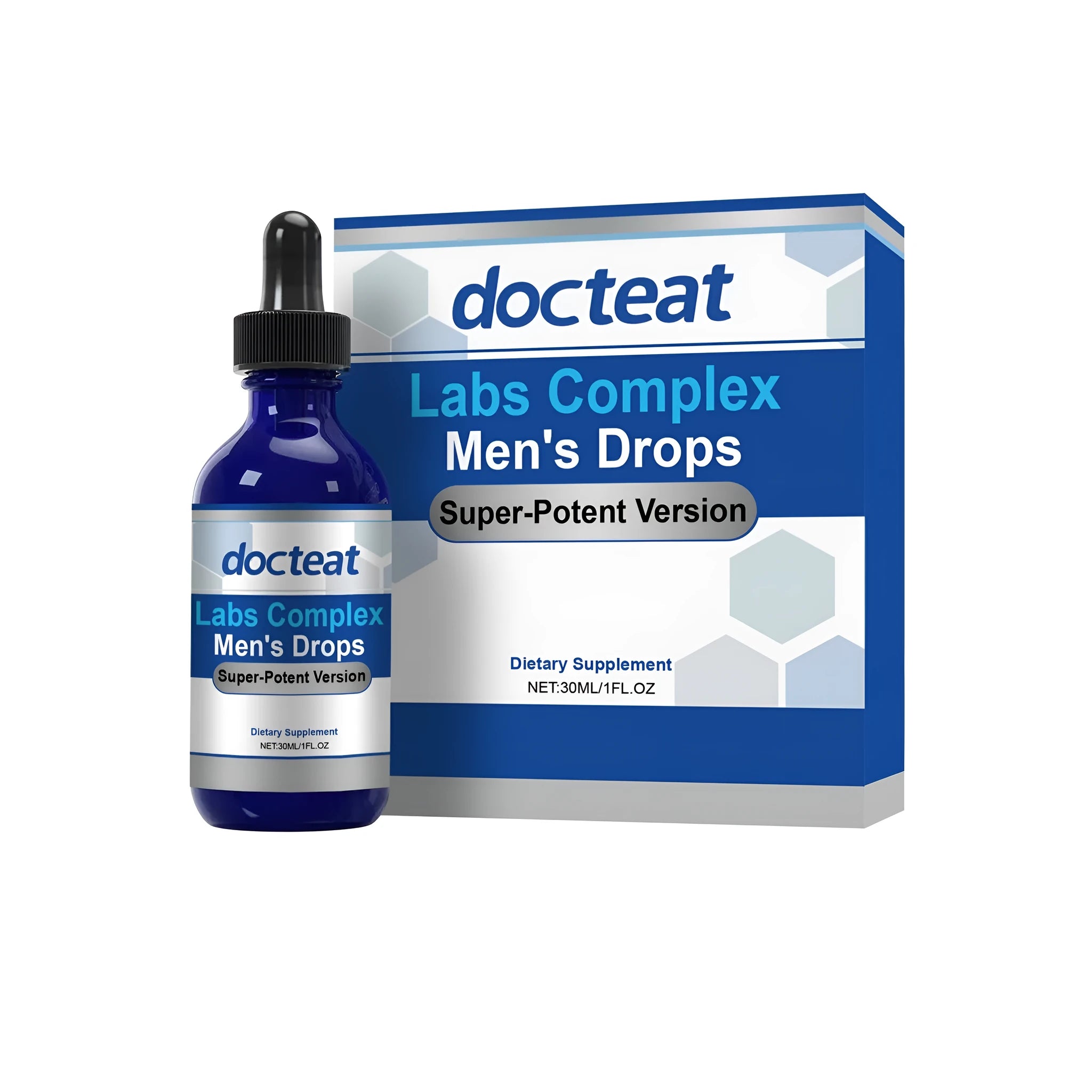 Labs Complex Men's Hair Drops 30ml bottle with dropper containing traditional Chinese medicine extract formula