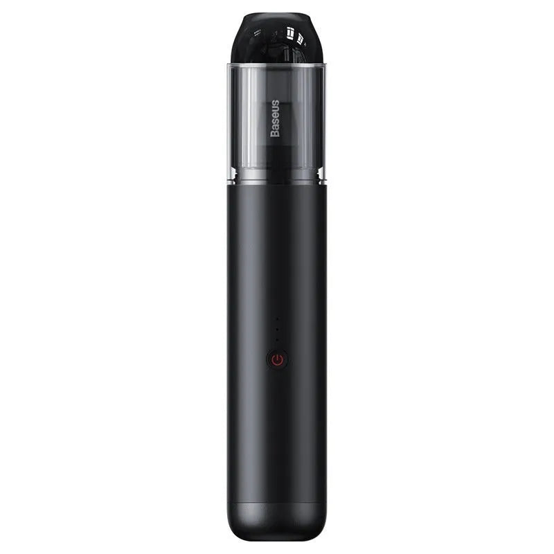 BASEUS A3 wireless handheld car vacuum cleaner in black or silver with Type-C charging port