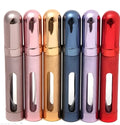 12ml aluminium portable perfume bottle with glass liner in assorted colours