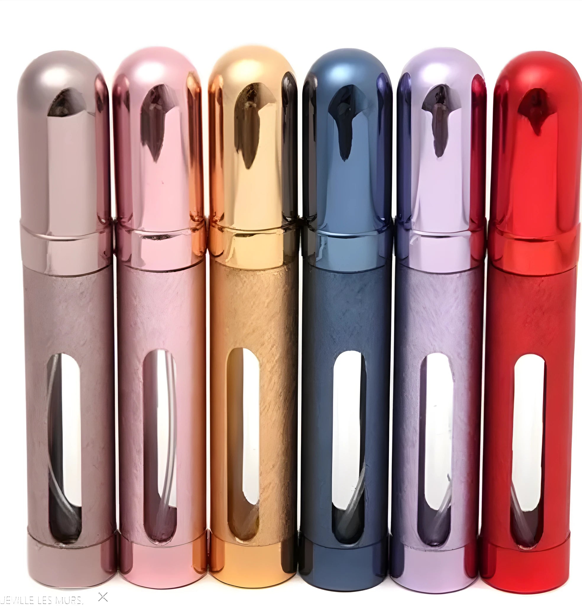 12ml aluminium portable perfume bottle with glass liner in assorted colours