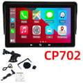 7-inch wireless CarPlay car display with suction cup mount and cigarette lighter connection