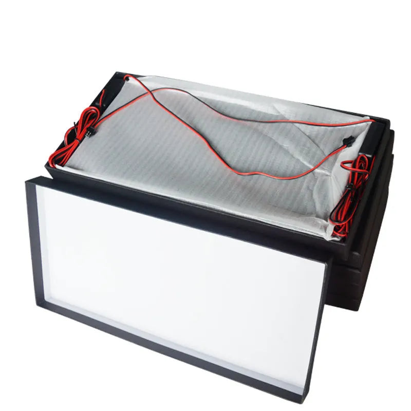 Two LED license plate lights for trucks with 15-LED bars and plastic housing