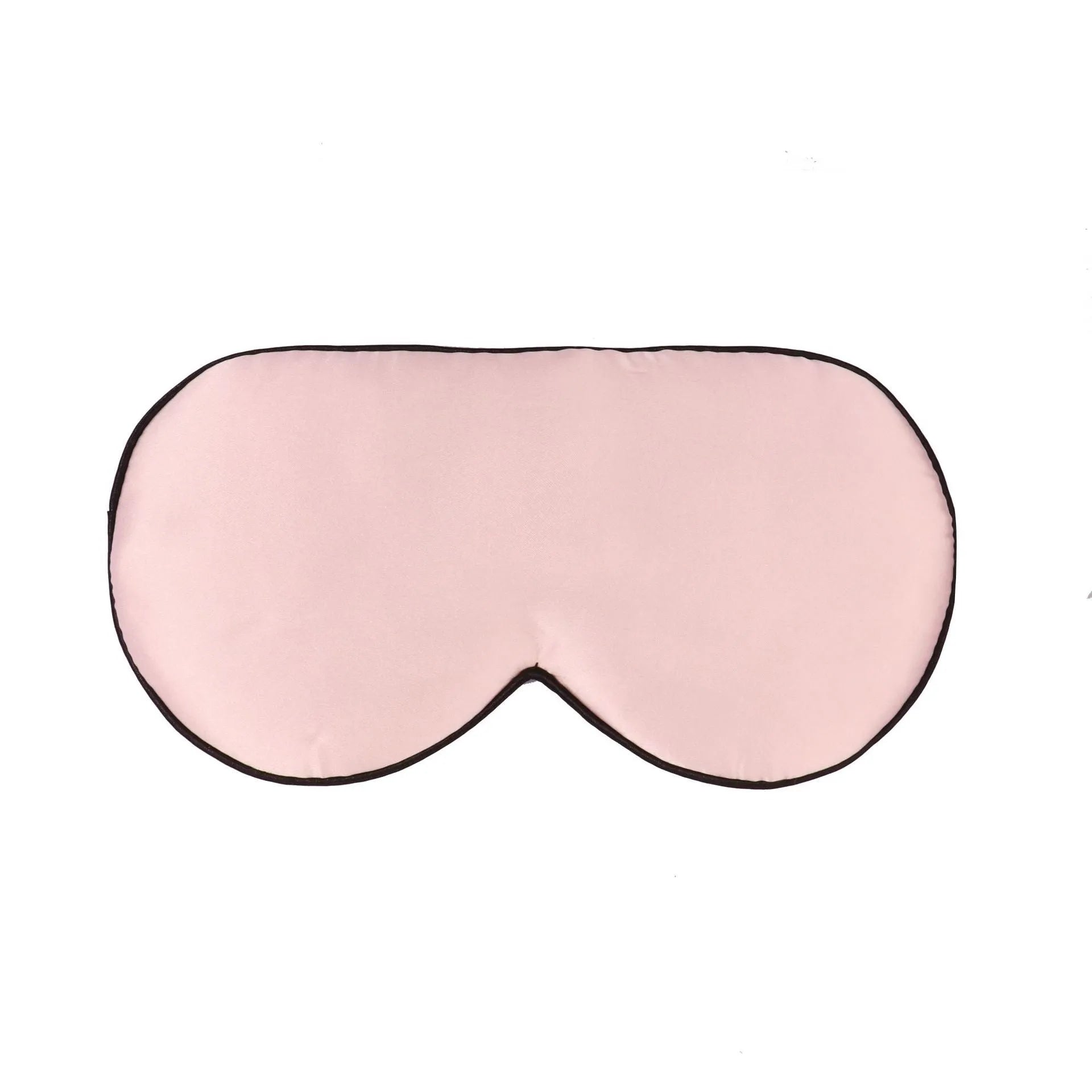 Double-sided mulberry silk sleep mask in multiple colours showing embroidered print and adjustable strap.
