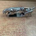 Car Leopard rotatable mobile phone holder in black mounted on car dashboard