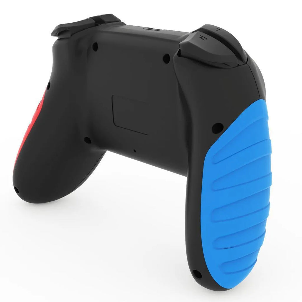 Red and blue wireless Bluetooth gamepad controller for Nintendo Switch and PC gaming