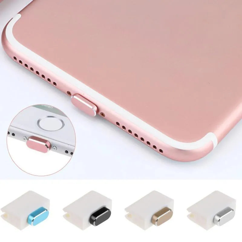 Aluminium alloy iPhone charging port dust plug in various colours for multiple iPhone models